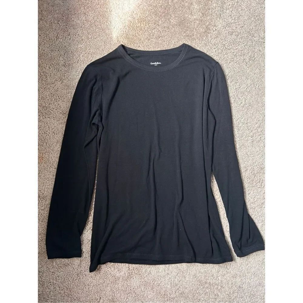 Goodfellow long sleeve black tee size XXL